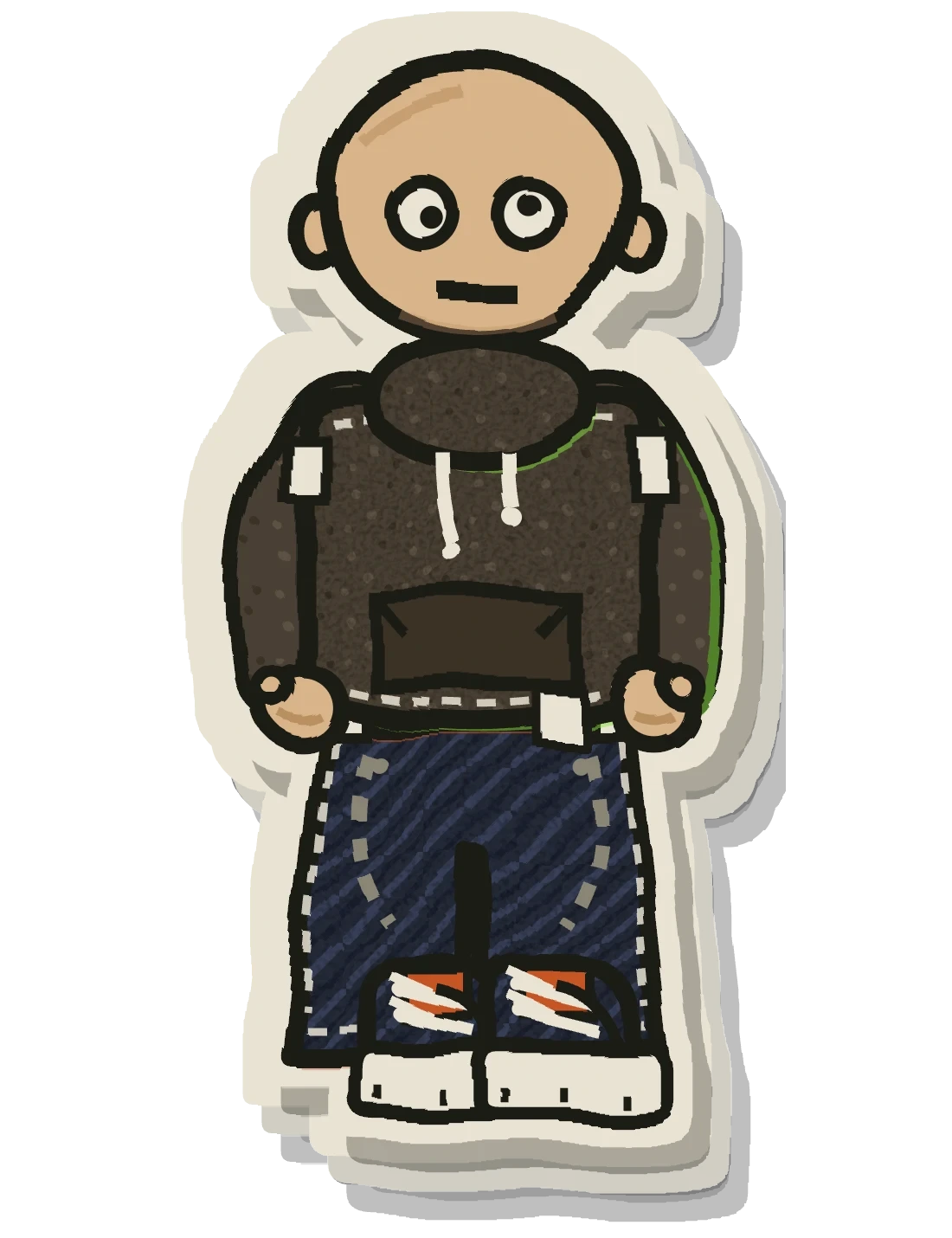 BULLY — the paper-cutout kid